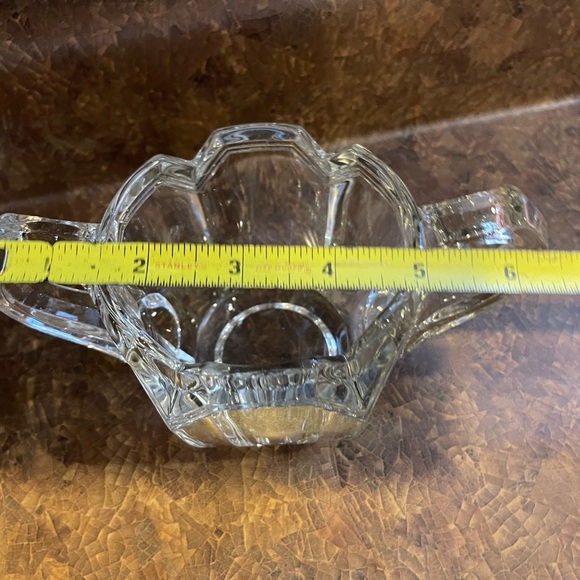 MCM Vintage creamer and sugar set glass vintage mid century style - Picture 2 of 7